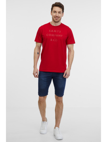 Sam 73 Tricou roșu pentru bărbați SAM 73 Milhouse