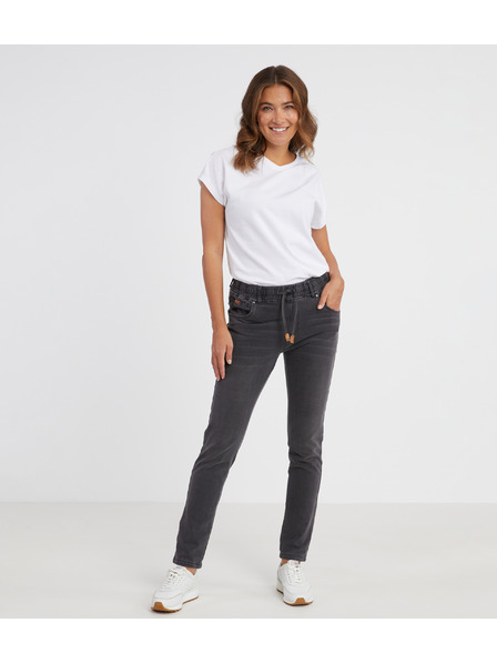 Sam 73 Pantaloni din denim gri închis pentru femei SAM 73 Lisa