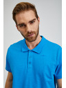 Sam 73 Tricou polo albastru din bumbac pentru bărbați SAM73 Chryz