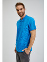Sam 73 Tricou polo albastru din bumbac pentru bărbați SAM73 Chryz