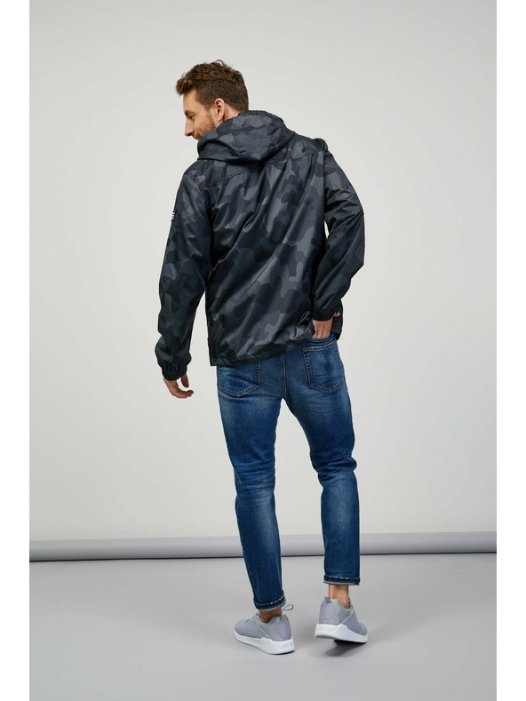 Sam 73 Jachetă militară SAM73 Lachlan neagră și gri pentru bărbați