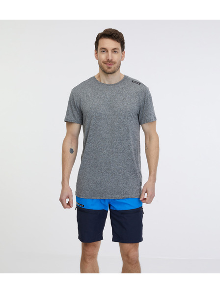 Sam 73 Tricou bărbătesc gri cu dungi SAM 73 Fortunato