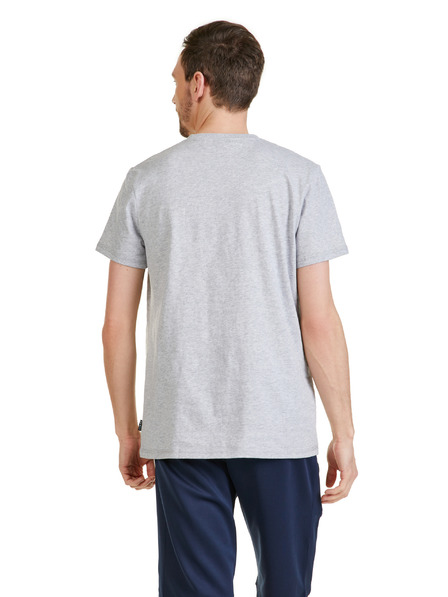 Sam 73 Tricou gri pentru bărbați cu mânecă SAM 73 Elijah