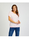 Sam 73 Tricou cu model pentru femei alb și roz SAM73 Taurus