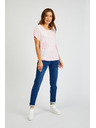 Sam 73 Tricou cu model pentru femei alb și roz SAM73 Taurus