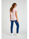 Sam 73 Tricou imprimat roz pentru femei SAM73 Musca