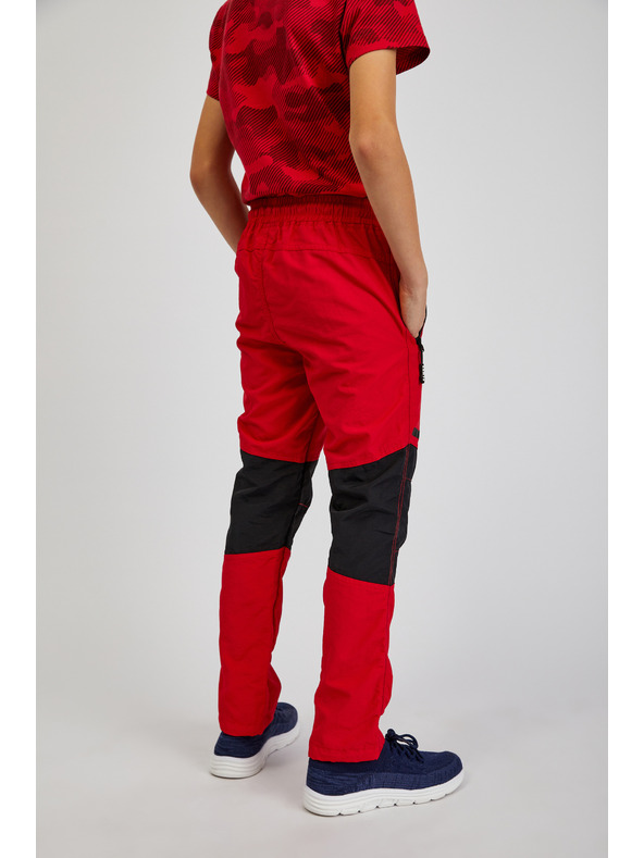 Sam 73 Pantaloni sport pentru copii negri și roșii SAM73 Jonathan