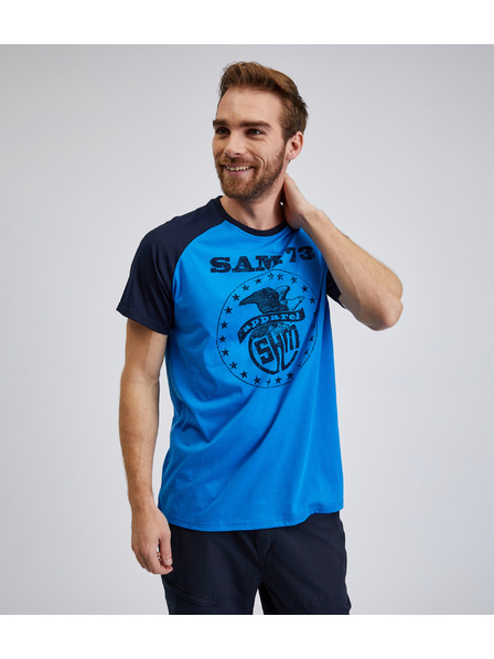 Sam 73 Tricou albastru pentru bărbați SAM 73 Jordan