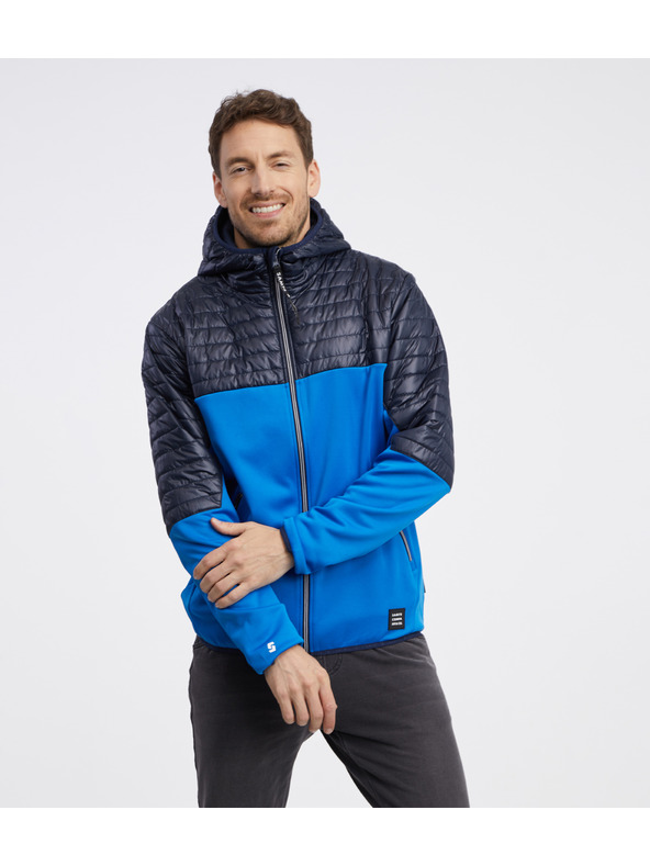 Sam 73 Jachetă matlasată ușoară pentru bărbați, negru și albastru SAM 73 Vader