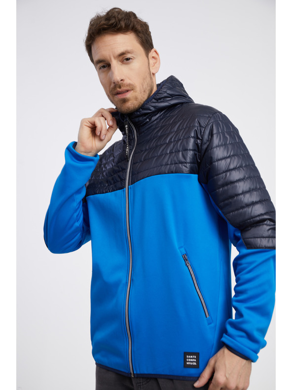 Sam 73 Jachetă matlasată ușoară pentru bărbați, negru și albastru SAM 73 Vader