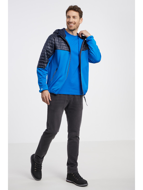 Sam 73 Jachetă matlasată ușoară pentru bărbați, negru și albastru SAM 73 Vader