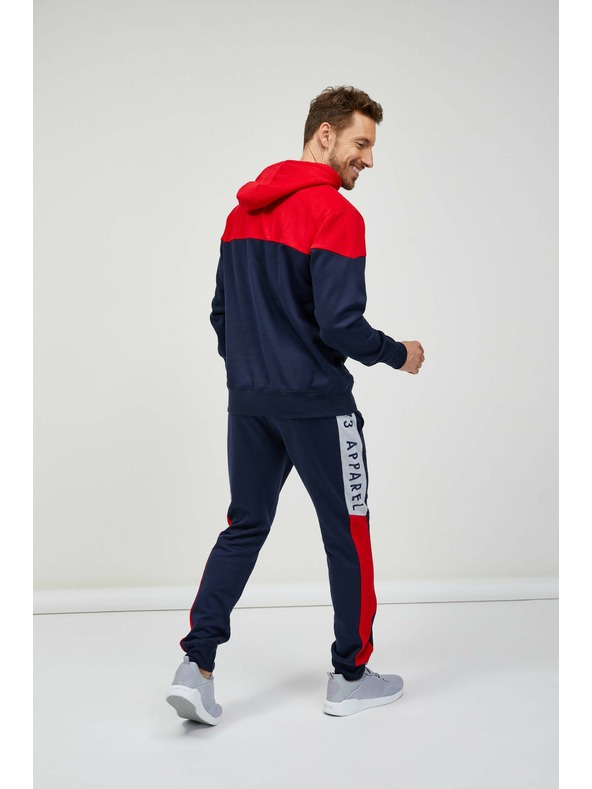 Sam 73 Hanorac roșu și albastru pentru bărbați SAM 73 Eldos