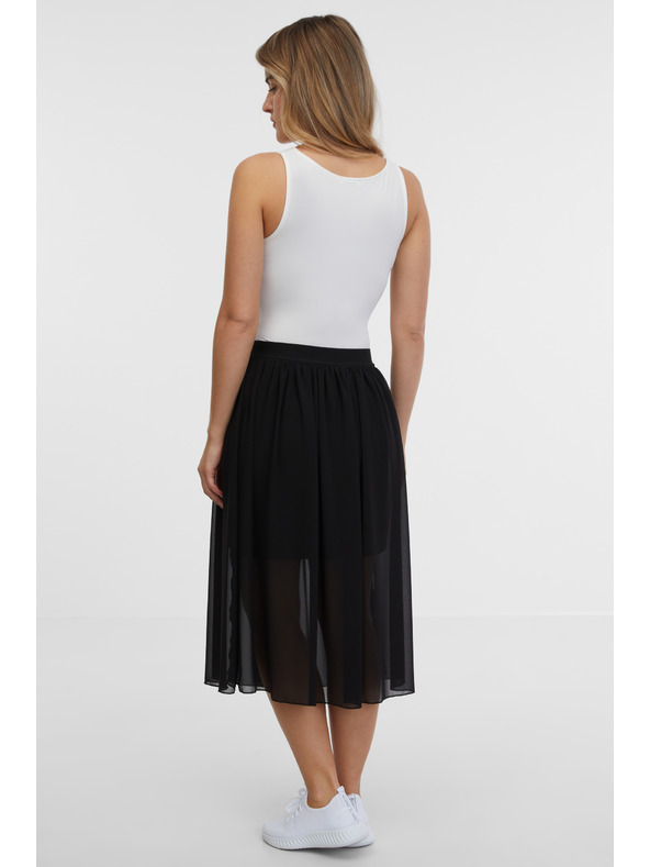 Sam 73 Fustă midi neagră pentru femei SAM 73 Evelina