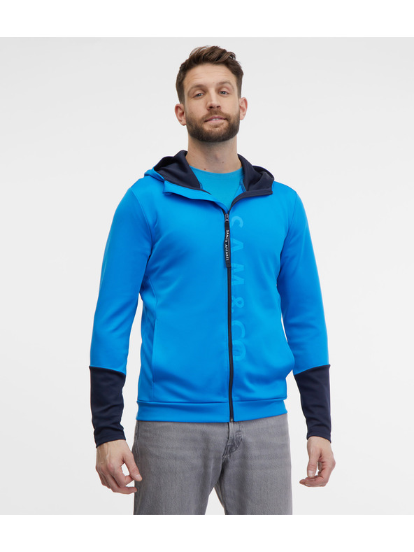 Sam 73 Hanorac albastru cu fermoar pentru bărbați SAM 73 Emanuel