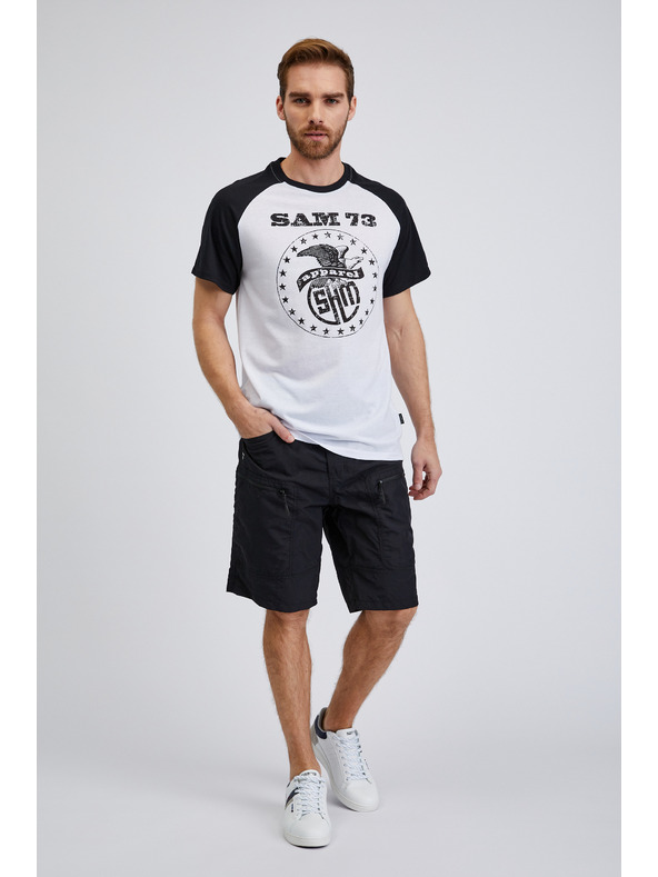 Sam 73 Tricou alb pentru bărbați SAM 73 Jordan