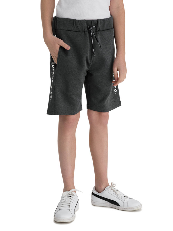 Sam 73 Pantaloni scurți gri închis pentru băieți cu talie SAM 73
