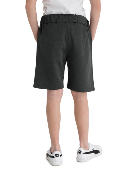 Sam 73 Pantaloni scurți gri închis pentru băieți cu talie SAM 73