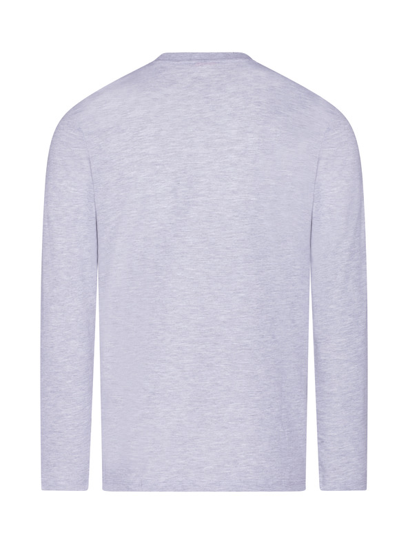 Sam 73 Tricou bărbătesc gri deschis cu dungi Sam 73