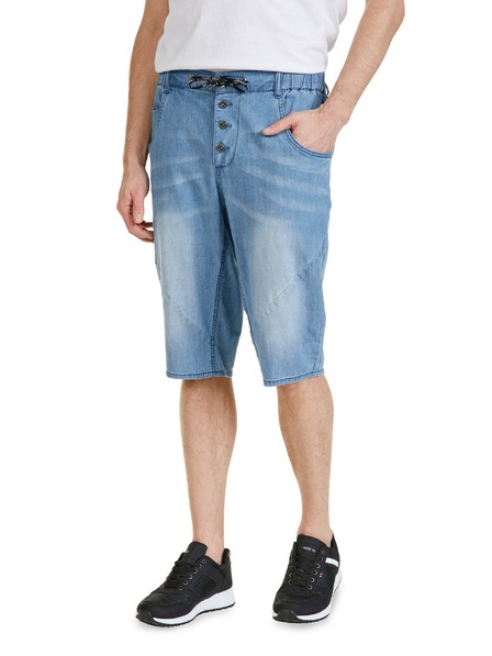 Sam 73 Pantaloni scurți din denim albastru pentru bărbați SAM 73 Kash