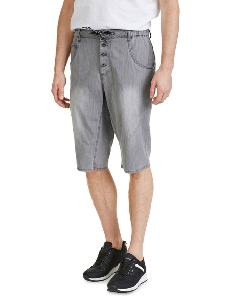 Sam 73 Pantaloni scurți din denim gri pentru bărbați SAM 73 Kash