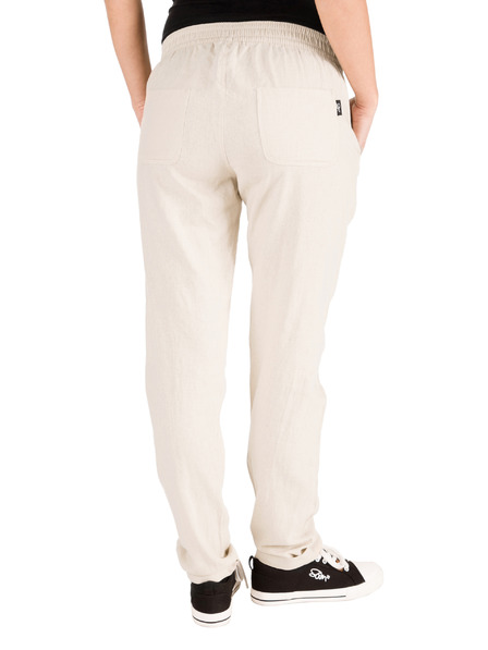 Sam 73 Pantaloni crem din in pentru femei SAM 73