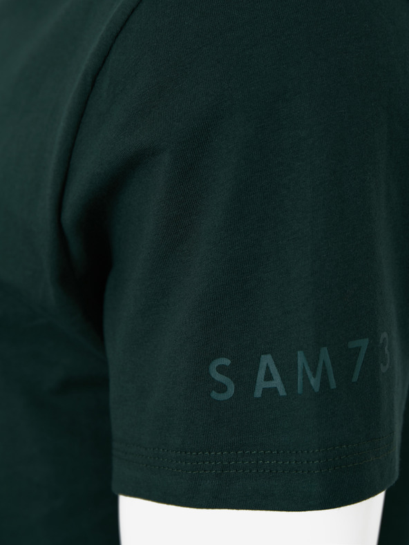Sam 73 Tricou pentru bărbați verde închis SAM 73 Blane