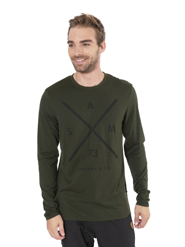 Sam 73 Tricou pentru bărbați verde închis SAM 73 Blane
