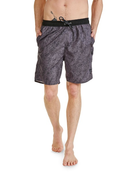 Sam 73 Pantaloni scurți cu model pentru bărbați gri închis SAM 73 Noah