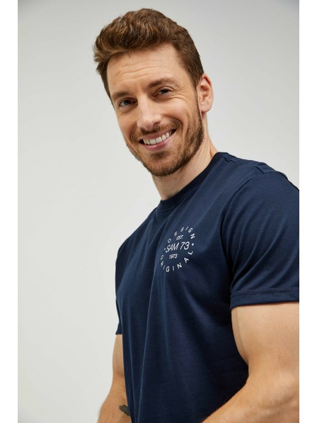 Sam 73 Tricou bărbați albastru închis SAM 73 Sepot