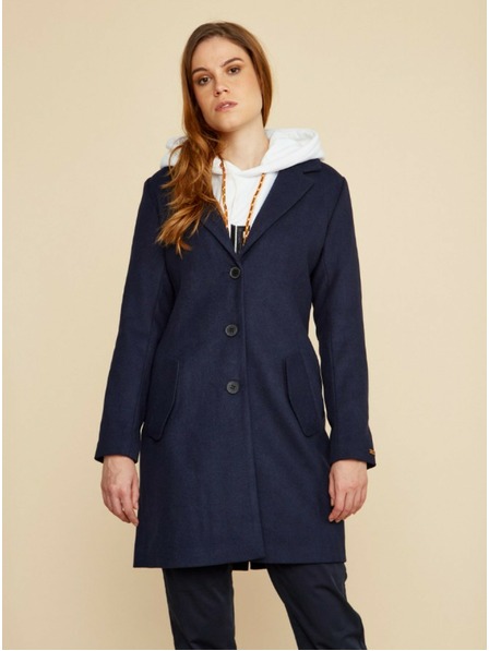ZOOT.lab Palton de damă albastru închis din amestec de lână ZOOT.lab Klara