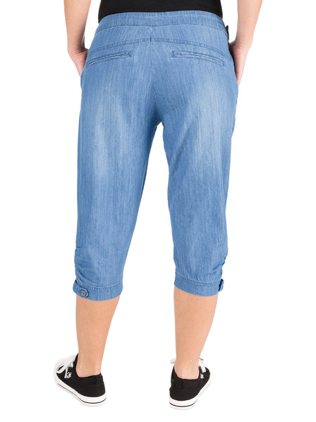Sam 73 Pantaloni Denim 3/4 pentru femei, albastru închis SAM 73