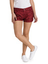 Sam 73 Pantaloni scurți roșii cu model pentru femei SAM 73