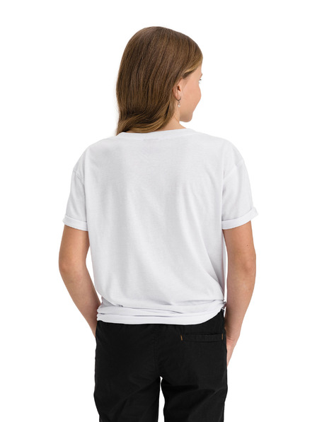 Sam 73 Tricou alb pentru fete cu imprimeu SAM 73