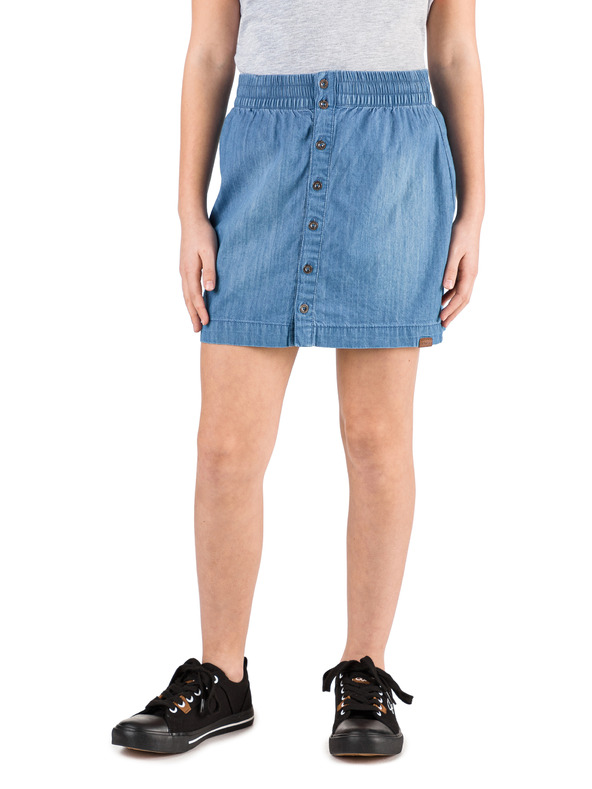 Sam 73 Fustă pentru fete din denim albastru cu nasturi SAM 73