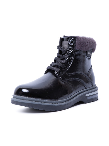 Sam 73 Botine pentru băieți negre cu blană artificială SAM 73 Naomi