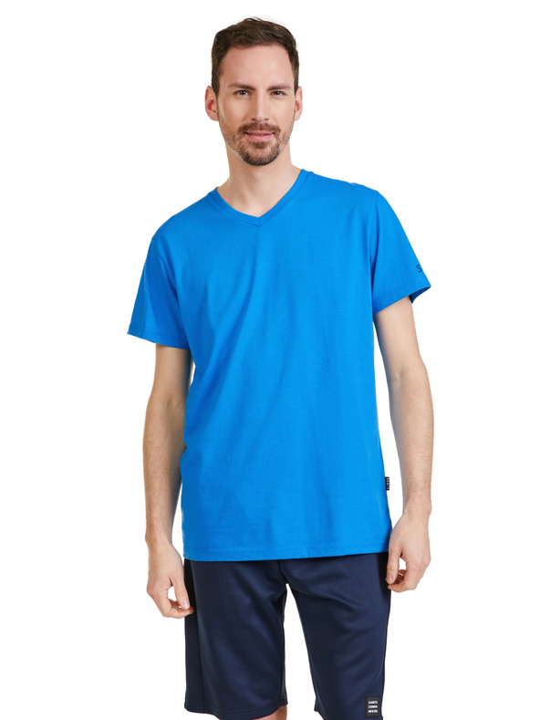 Sam 73 Tricou albastru pentru bărbați SAM 73 Leonard