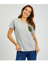 Sam 73 Tricou gri de damă cu buzunar SAM 73 Marie