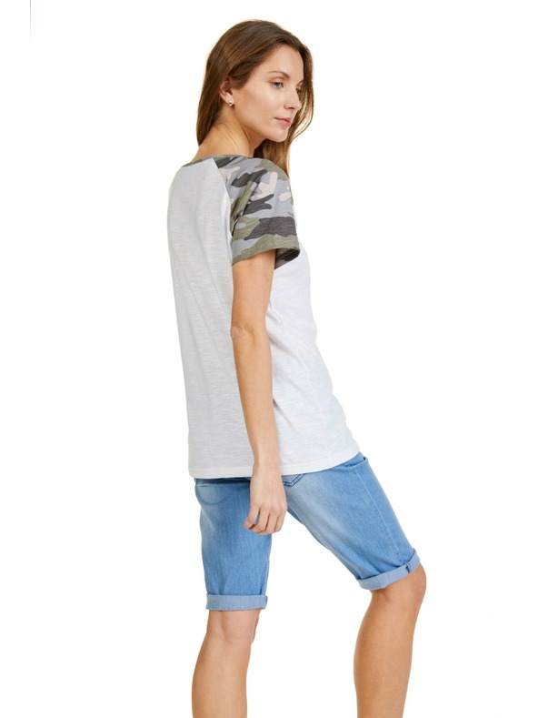 Sam 73 Tricou alb cu model pentru femei SAM 73 Rose