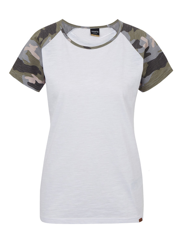 Sam 73 Tricou alb cu model pentru femei SAM 73 Rose