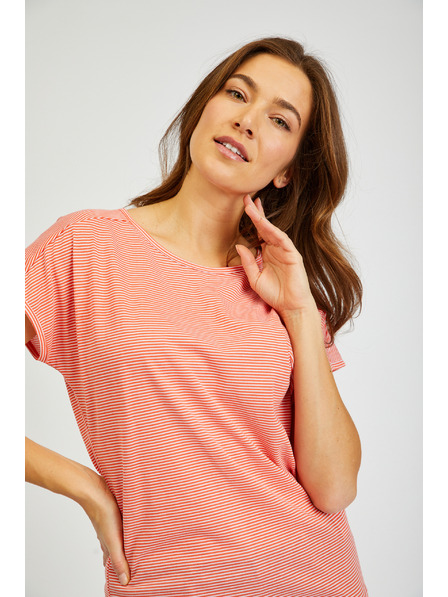 Sam 73 Tricou de bază cu dungi, portocaliu, pentru femei SAM 73 Celeste
