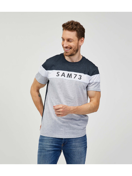 Sam 73 Tricou bărbătesc gri SAM 73 Kavix