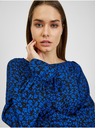 Orsay Bluză florală damă negru-albastru ORSAY