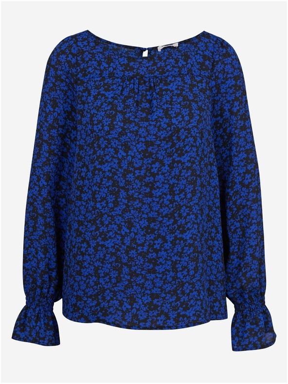 Orsay Bluză florală damă negru-albastru ORSAY