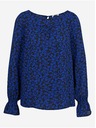 Orsay Bluză florală damă negru-albastru ORSAY