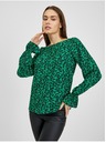 Orsay Bluză florală damă negru-verde ORSAY