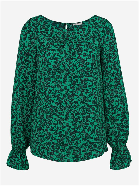 Orsay Bluză florală damă negru-verde ORSAY
