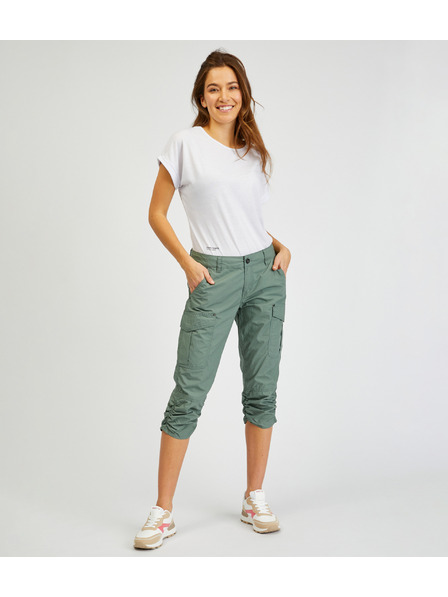 Sam 73 Pantaloni trei sferturi pentru femei verzi SAM73 Fornax