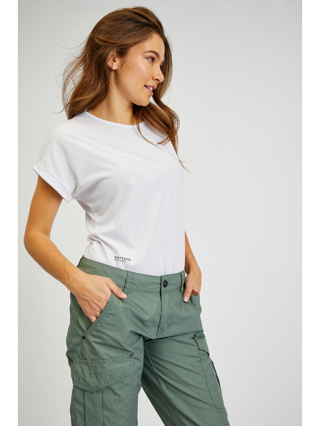 Sam 73 Pantaloni trei sferturi pentru femei verzi SAM73 Fornax