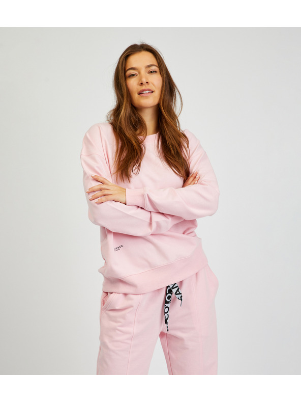 Sam 73 Hanorac basic roz pentru femei SAM73 Ara