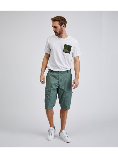 Sam 73 Pantaloni scurți verzi din bumbac pentru bărbați SAM73 Cygnus